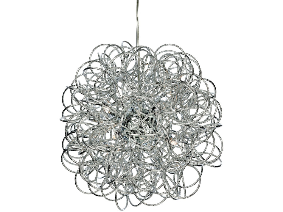 Stella - Chrome Wild Wire Effect Pendant