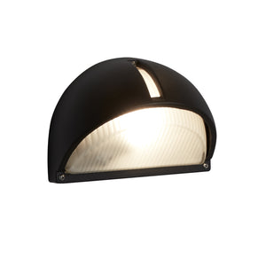 SEARCHLIGHT KENTUCKY Outdoor Wall Light - Black Metal & Frosted Glass