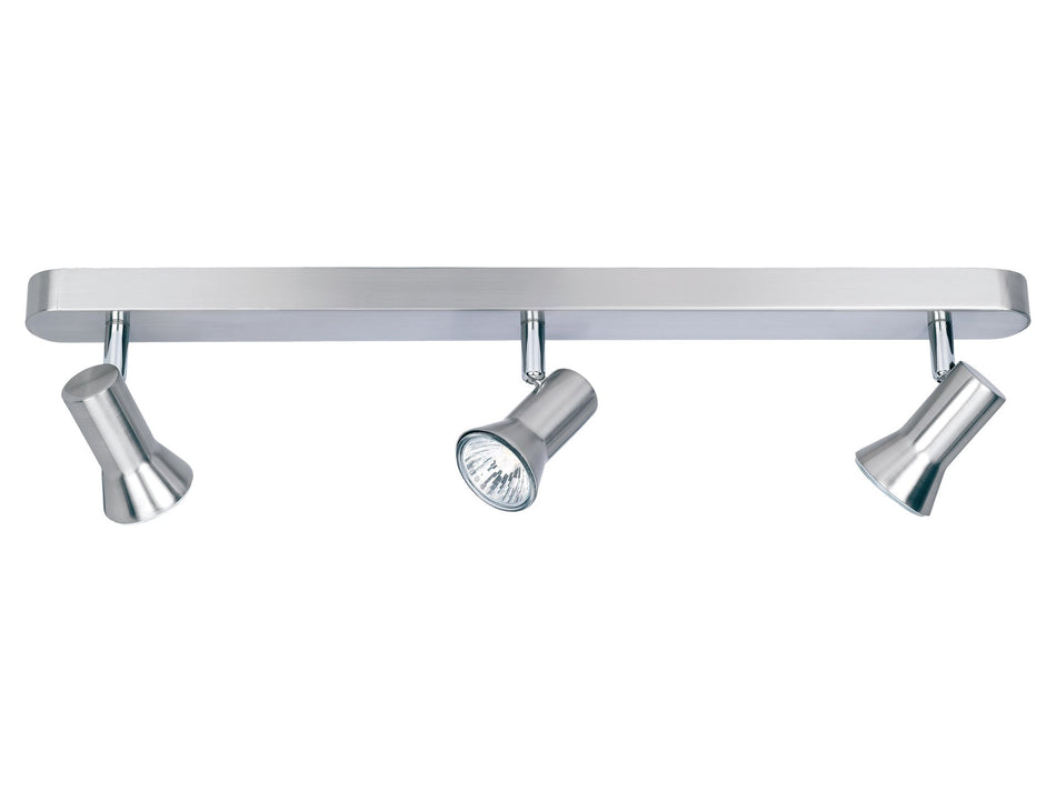 Magnum 3 Spotlight Bar - Brushed Steel, Directional Light