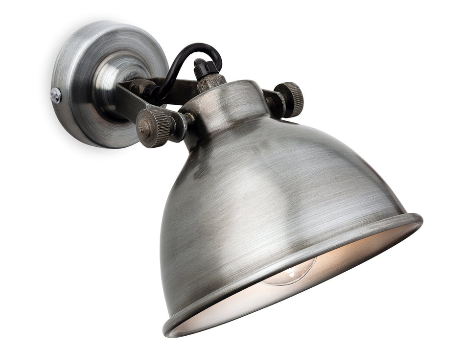 Mantis Wall Light - Classic Retro Style in Antique Silver
