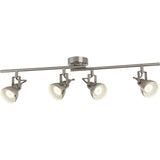 FOCUS 4Lt SPLIT Bar Spotlight - Antique Brass, Satin Silver or Black Metal