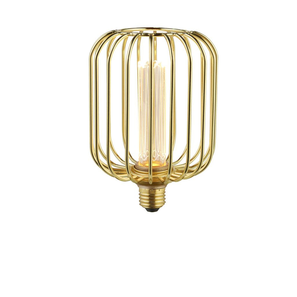 SEARCHLIGHT DRUM LAMP - GOLD METAL