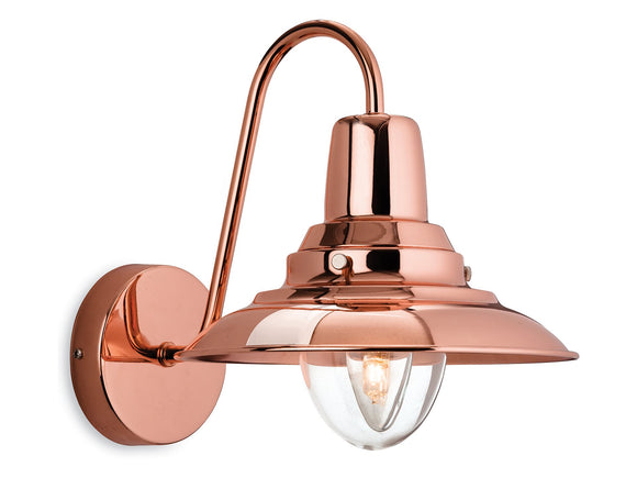 FIRSTLIGHT Fisherman Wall Light - Copper with Clear Glass