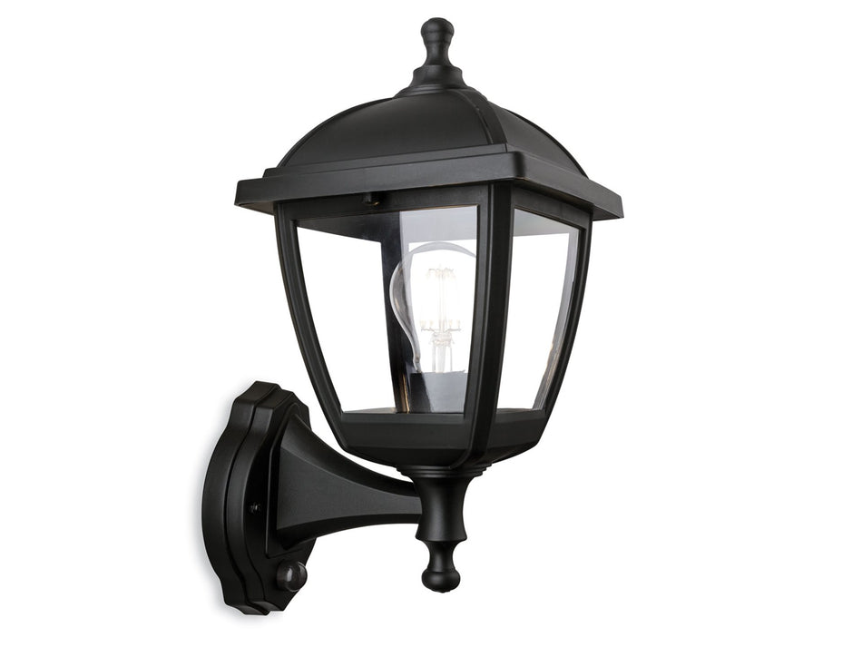 Palma Resin Outdoor Lantern - Wall Light with PIR