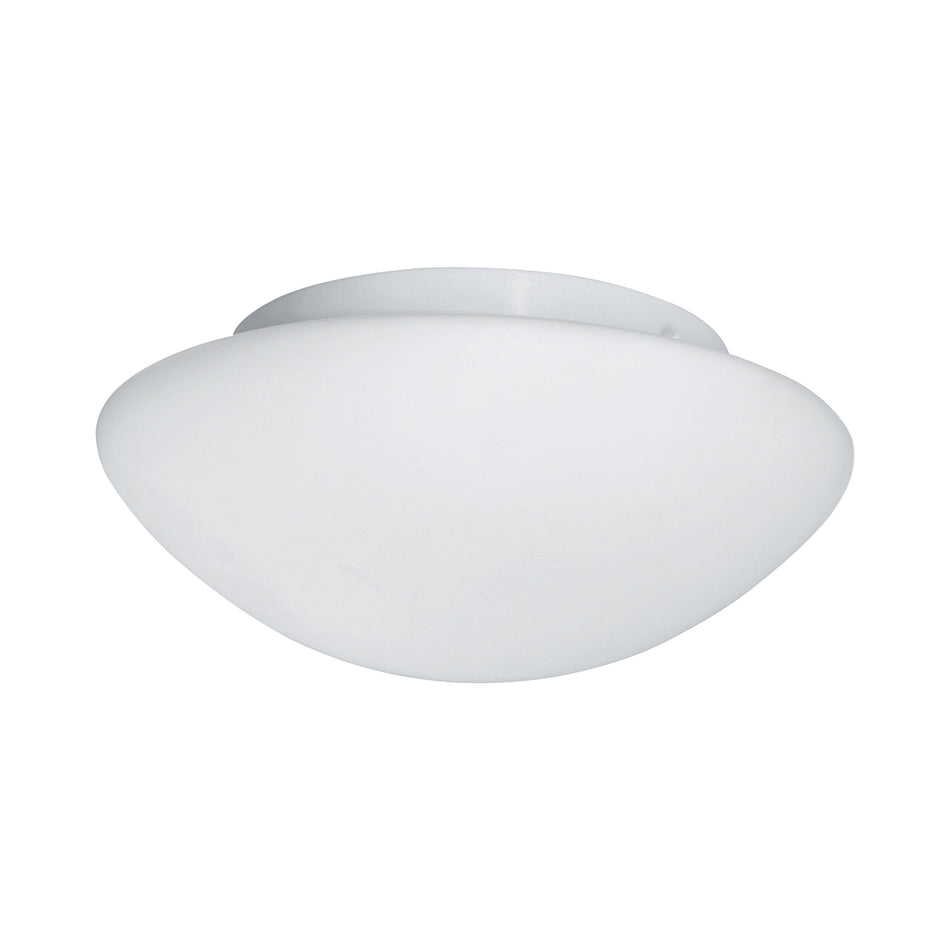 SEARCHLIGHT TOKYO 2Lt Flush - White Metal & Opal Glass