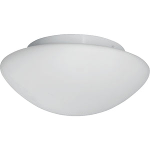 SEARCHLIGHT TOKYO 3Lt Flush - White Metal & Opal Glass