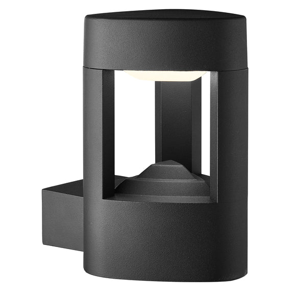 SEARCHLIGHT MICHIGAN Outdoor Wall Light - Dark Grey Metal & Polycarbonate