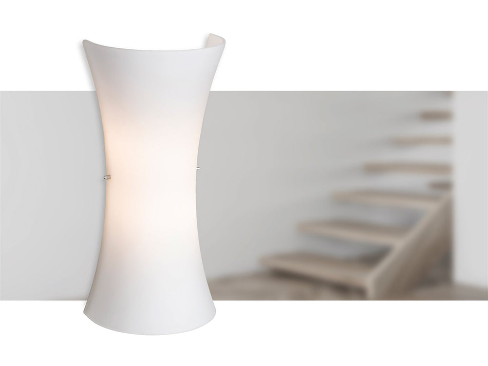 Forum Glass Wall Light - Elegant Opal White Glass