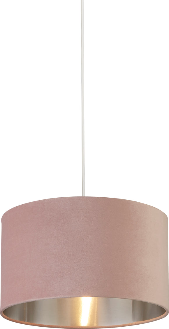 SEARCHLIGHT 38cm Drum Shade with Silver Inner