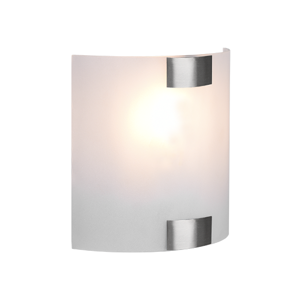 Wall-mounted light fixture with a cylindrical design on a white background