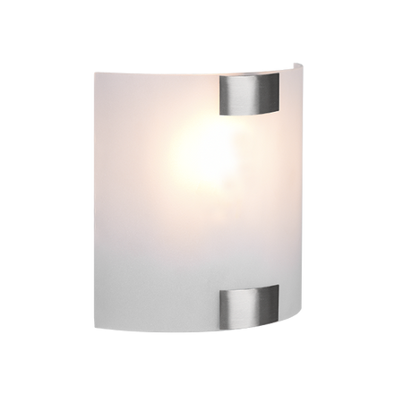 Wall-mounted light fixture with a cylindrical design on a white background