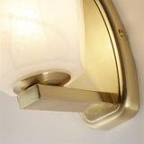 SEARCHLIGHT Rocky 1Lt Wall Light, Satin Brass Metal & Glass