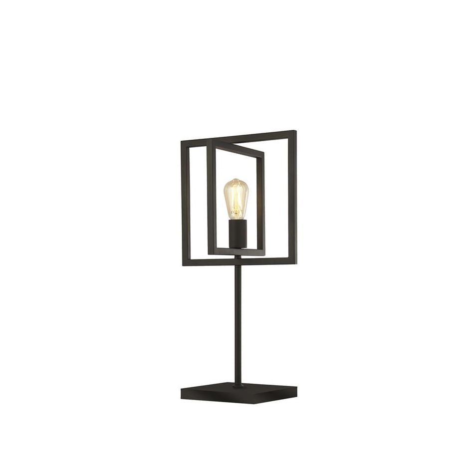 PLAZA TABLE LAMP - MATT BLACK METAL