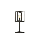 SEARCHLIGHT PLAZA TABLE LAMP - MATT BLACK METAL