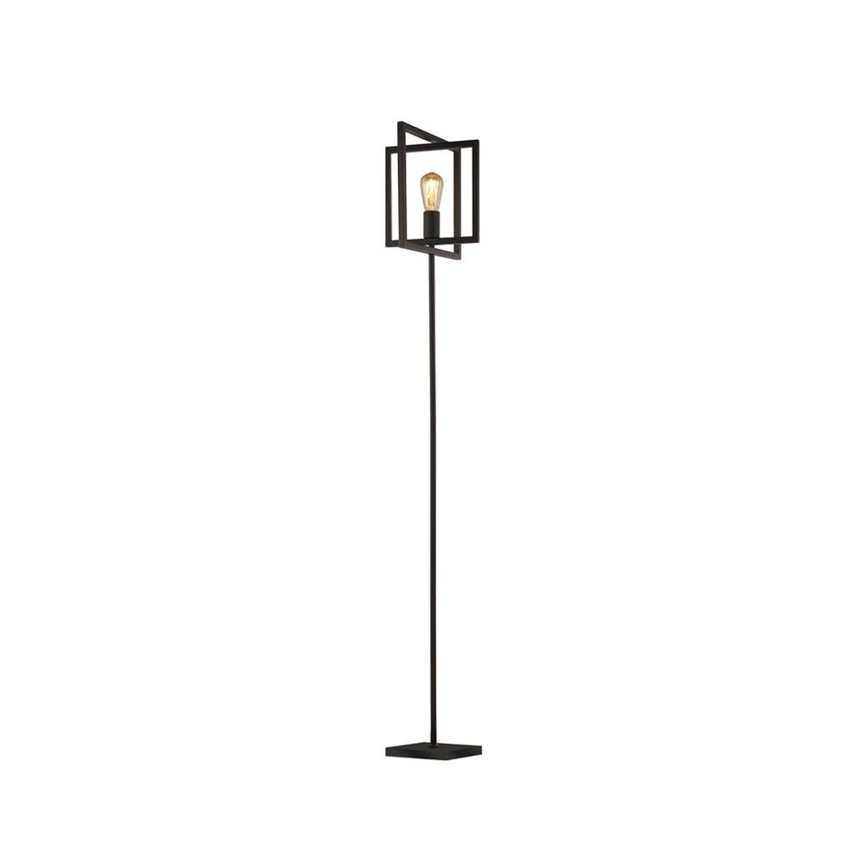 PLAZA FLOOR LAMP - MATT BLACK METAL