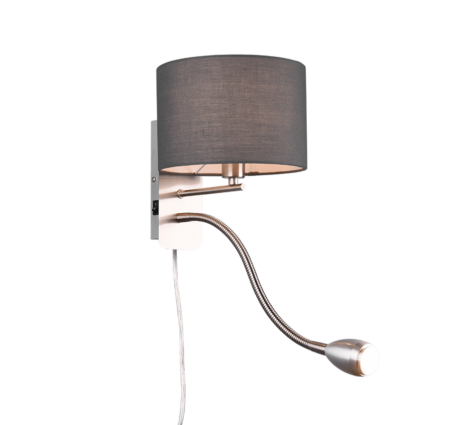 HOTEL Wall Light with Reading Flex Arm Light
