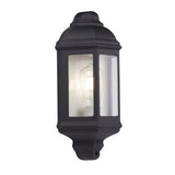 MAINE Outdoor Wall Light - Black or White Metal with Clear Glass