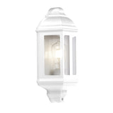 MAINE Outdoor Wall Light - Black or White Metal with Clear Glass