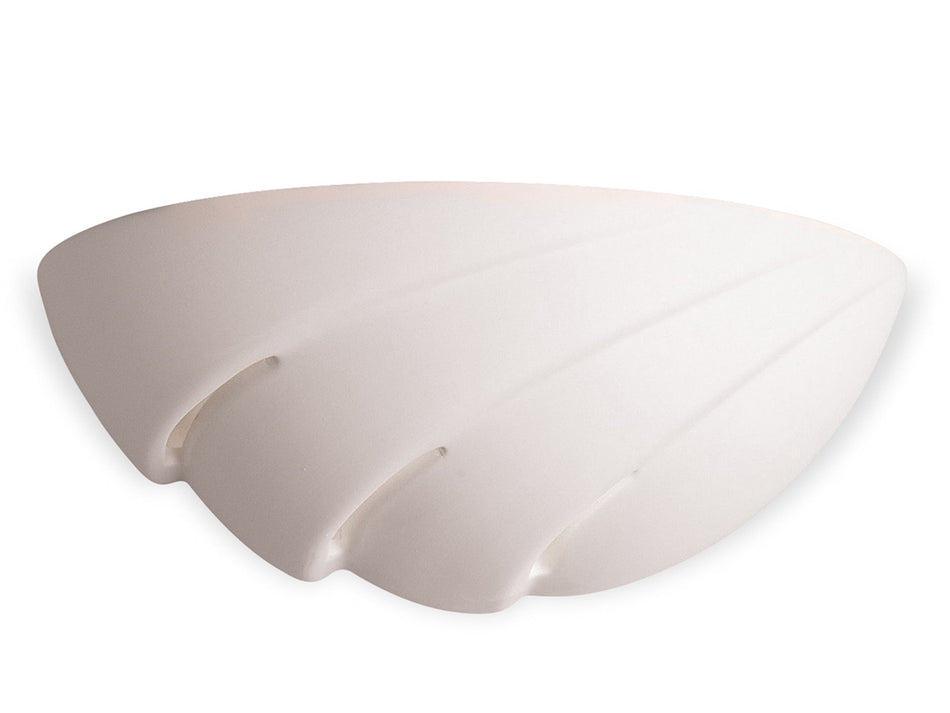 Ceramic Wall Light - Unglazed, Paintable