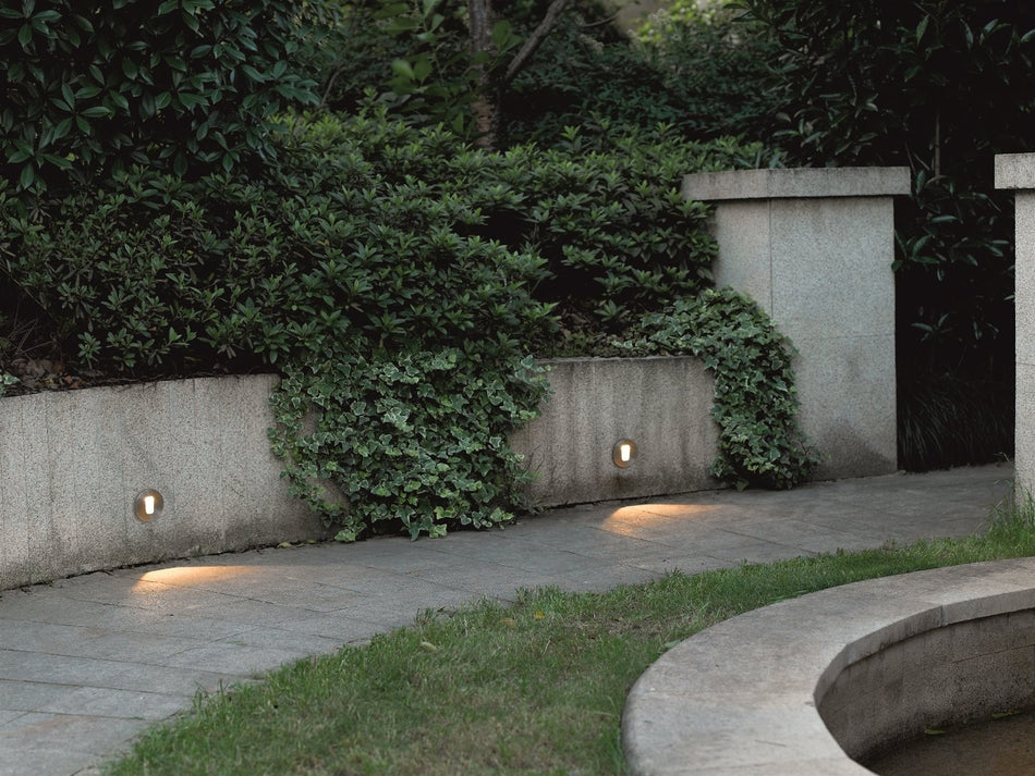 LED Outdoor Wall & Step Light - Stainless Steel, Round