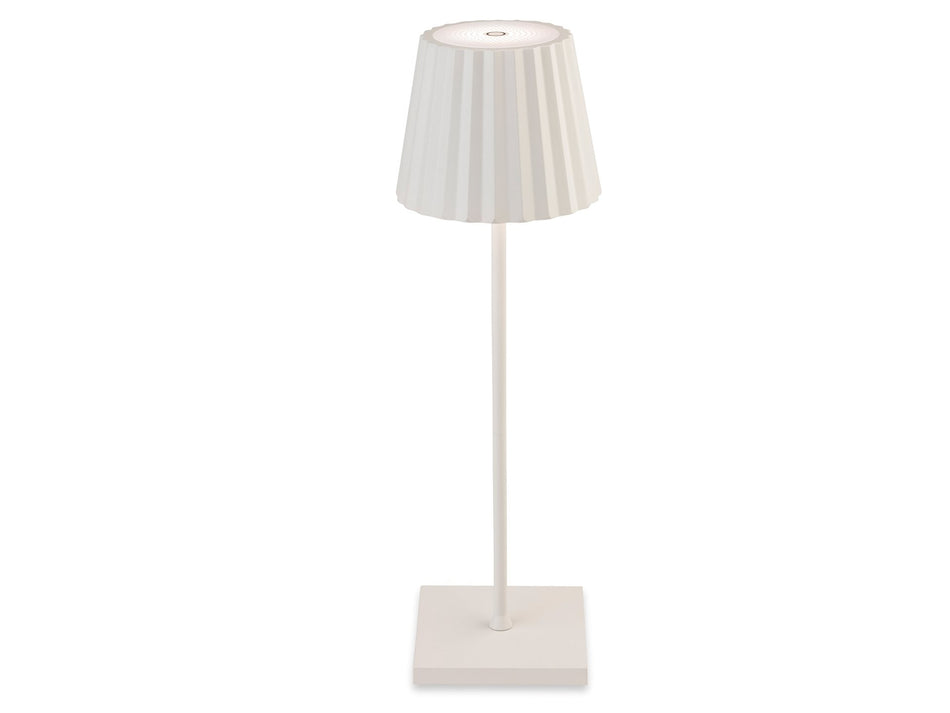 Koko LED Rechargeable Table Lamp - White - Indoor/Outdoor Use