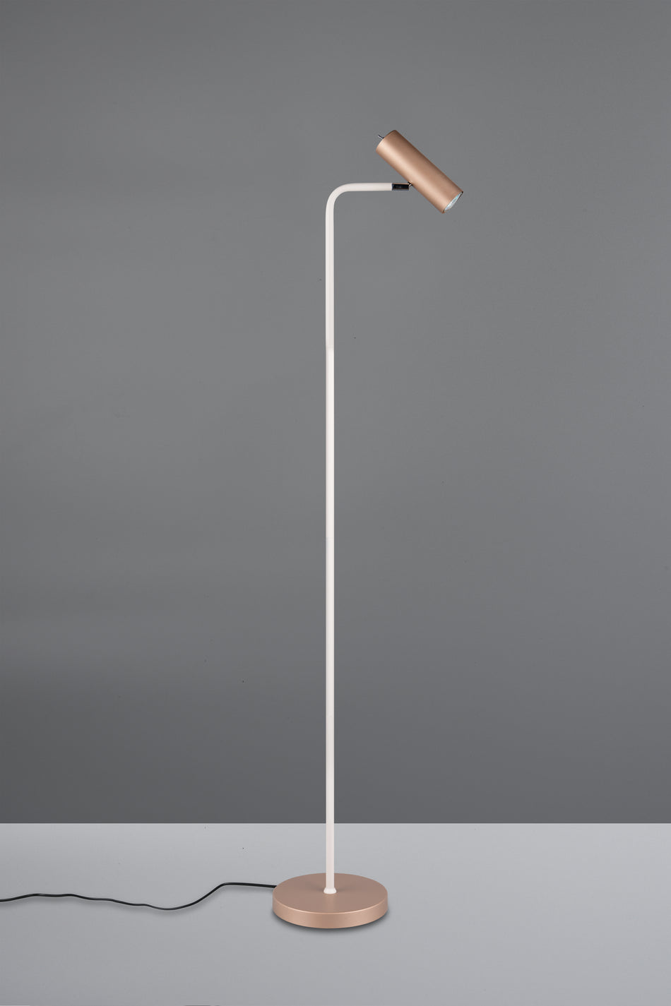 MARLEY Modern Floor Lamp - Metal in Coffee Finish, 1.5m