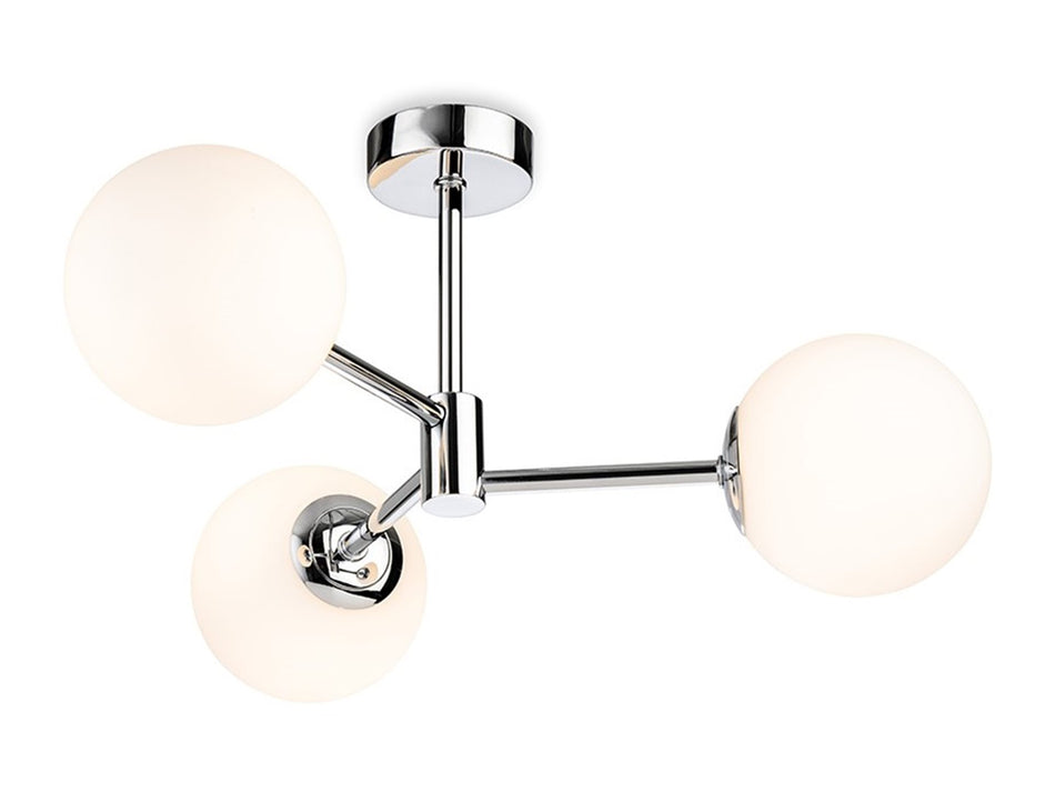 Splash 3 Light - Flush Bathroom Ceiling Fitting