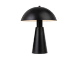 Crown Table Lamp - Art Deco Style, Brass, Black or White