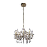 SEARCHLIGHT Utah Outdoor 8Lt Pendant - Gold & Crystal