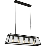 VOYAGER 5Lt Bar Pendant - Brass, Black or Chrome Finish