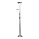 SEARCHLIGHT MOTHER & CHILD Floor Lamp - Satin Silver Metal & Glass