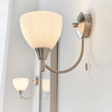 ENDON Alton Wall Light - Satin Chrome