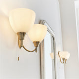 ENDON Alton 2Lt Wall Light - Antique Brass