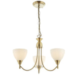 ENDON Alton 3Lt Pendant - Antique brass