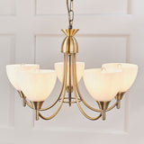 ENDON Alton 5Lt Pendant - Antique Brass