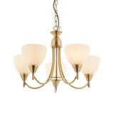 ENDON Alton 5Lt Pendant - Antique Brass