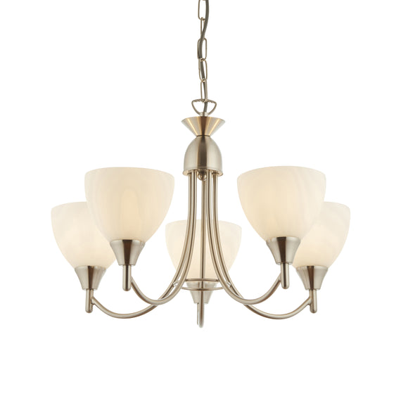 ENDON Alton 5Lt Pendant - Satin Chrome