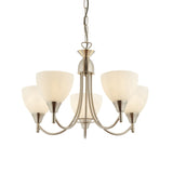 ENDON Alton 5Lt Pendant - Satin Chrome