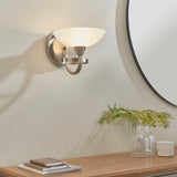 ENDON Cagney Wall Light - Satin Chrome