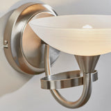 ENDON Cagney Wall Light - Satin Chrome