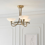 ENDON Cagney 3Lt Semi Flush - Antique Brass