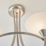 ENDON Cagney 3Lt Semi Flush - Satin Chrome