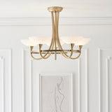 ENDON Cagney 5Lt Semi Flush - Antique Brass