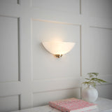 ENDON Welles Wall Light - Antique Brass