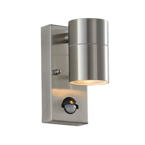 ENDON Canon PIR Wall Light - Polished Stainless Steel