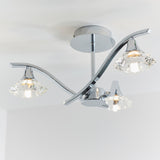 ENDON Langella 3Lt Semi Flush