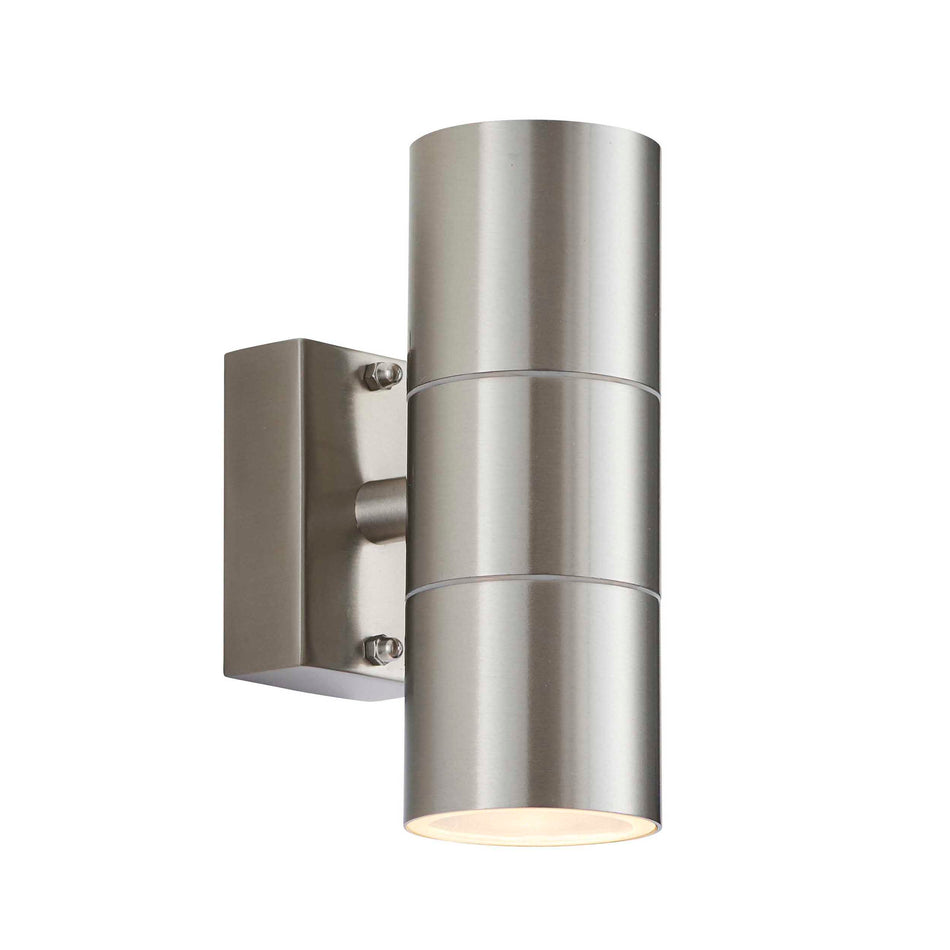 Canon 2Lt Up/Down Wall Light - Polished Stainless Steel