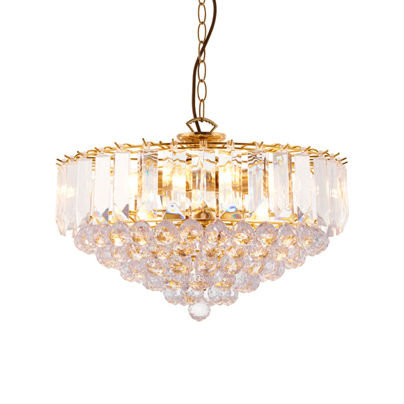 ENDON Fargo 6Lt Pendant - Brass