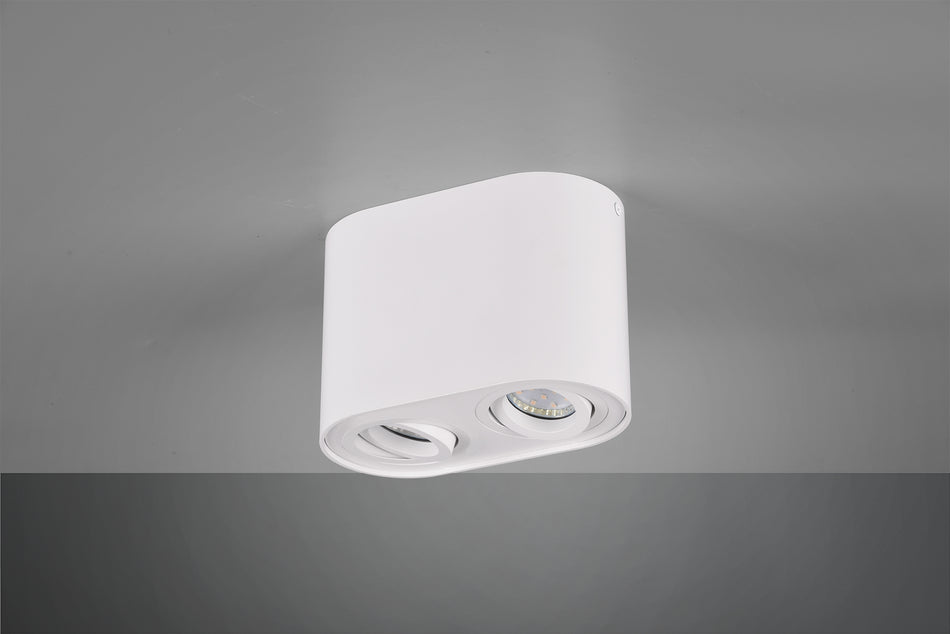 COOKIE 2lt Ceiling Light - Black or White Matt, Adjustable Lampholders