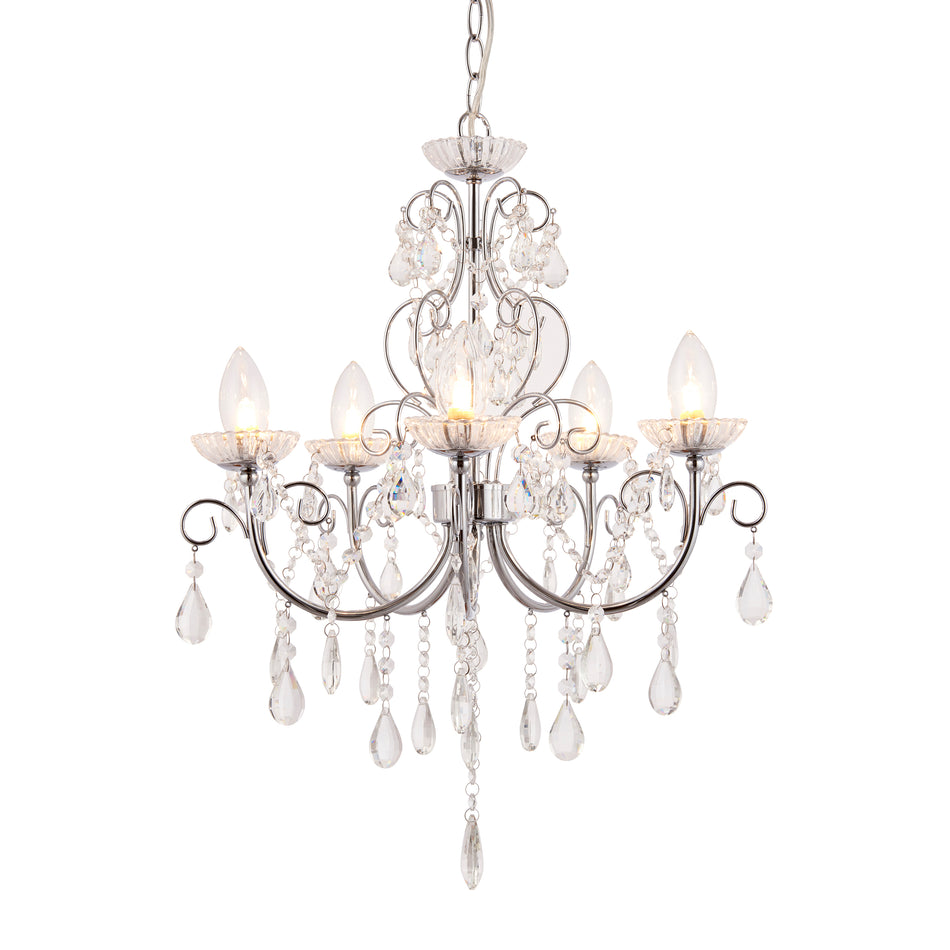 Tabitha 5lt Pendant Bathroom Chandelier